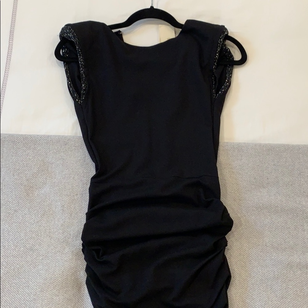 Maje Dress w/ Shoulder Pads & Ruched Bottom NWT!!